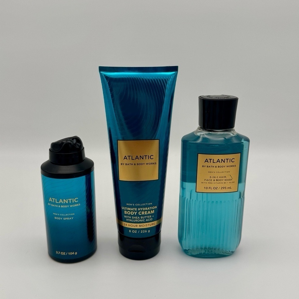 Bath and Body Works Atlantic Men’s Body Care Gift Set NWT